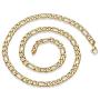 West Coast Jewelry | Crucible Stainless Steel Figaro Chain Necklace - 24''