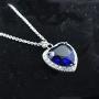 Titanic Heart of the Ocean Neckalce, AILUOR Silver Necklace Pendants Jewelry Mothers Day Gift