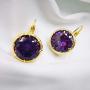 Leverback Drop Earrings Multicolor Cubic Zirconia Dangles Crystal Earrings Fashion Jewelry for Women Girls