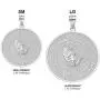 Solid 925 Sterling Silver Bible Verse Serenity and Lords Prayer Medal Pendant