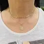 IEFSHINY Gold Layered Chain Necklaces for Women, 14K Gold Plated Butterfly Bar Coin Pendant Necklace Herringbone Paperclip Chain Link Choker Layering Necklaces Set for Women Teen Girl Jewelry Gifts