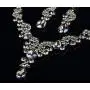 Hamer Prom Costume Jewelry for Women Crystal Choker Pendant Statement Chain Charm Necklace and Earrings Wedding Jewelry Sets for Brides Hamer Prom Costume Jewelry for Women Crystal Choker Pendant Statement Chain Charm Necklace and Earrings Wedding Jewelry Sets for Brides