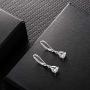 Buyless Fashion Girls And Women Teardrop Dangle Earrings With Leverback CZ Stone