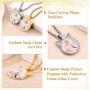 Custom4U Personalized Picture Necklace for Women - Photo Necklace Customized with Chain - Memorial Necklace with Picture Jewelry for Mother Women Girls