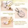 Custom4U Personalized Picture Necklace for Women - Photo Necklace Customized with Chain - Memorial Necklace with Picture Jewelry for Mother Women Girls