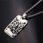 U7 Men Steampunk Jewelry Stainless Steel Rope Chain Cool Gear Pendant Necklace