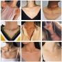MELLIFO 9PCS Butterfly Choker Necklace Gold Silver Layered Chain Dainty Choker Pendant Necklaces for Women Girls