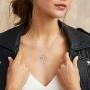 Klurent Love Heart Cross Necklaces for Women 925 Sterling Silver Heart Infinity Necklace Gift for Girls 5A Cubic Zirconia Necklaces for Daughter Wife Mother Birthday