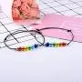 VU100 Gay Pride LGBT Rainbow Bracelets, Love is Love Braided String Relationship Bracelets for Women Girl Couple Lesbian Friends Daughter Jewelry Gifts VU100 Gay Pride LGBT Rainbow Bracelets, Love is Love Braided String Relationship Bracelets for Women Girl Couple Lesbian Friends Daughter Jewelry Gifts