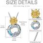 AOBOCO Sunflower Pendant Necklace for Women Sterling Silver, You Are My Sunshine Birthday Jewelry Gift for Daughter Girlfriend
