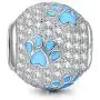 NINAQUEEN Puppy Paw Animal Style Charms 925 Sterling Silver Women Cute Dog Beads Footprints Charms Suitable for Women Bracelet Necklace Pendant, Gifts for Animal Lovers NINAQUEEN