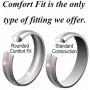 King Will Basic 3MM/5MM/7MM/9MM Titanium Ring Brushed/Matte Comfort Fit Wedding Band for Men