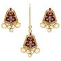 Aheli Fancy Indian Wedding Wear Enamel Necklace Earrings Set Ethnic Traditional Fashion Jewelry for Women