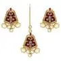 Aheli Fancy Indian Wedding Wear Enamel Necklace Earrings Set Ethnic Traditional Fashion Jewelry for Women