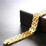 U7 Men Wrist Link Bracelet Pumk Jewelry Stainless Steel 15MM Chunky Chain Bracelet Wristband, with Detaching Device