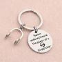FUSTMW Dispatcher Gift Keychain 911 Operator Gifts 911 EMT Police Sheriff Dispatcher Gifts Jewelry Never Underestimate The Power of a Dispatcher