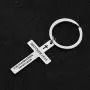 KUIYAI Matthew 19:26 with God All Things are Possible Cross Religious Keychain Christian Gift Bible Verse Inspirational Keyring
