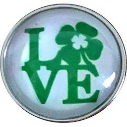 Four Leaf Clover St. Patricks Day Snap Jewelry fits 18-20mm Standard Ginger Style Charms Accessories My Prime Gifts