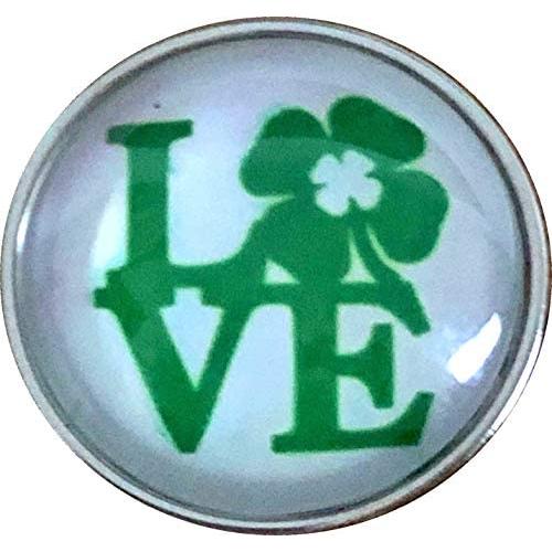 Four Leaf Clover St. Patricks Day Snap Jewelry fits 18-20mm Standard Ginger Style Charms Accessories My Prime Gifts