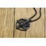 VNOX Church of Satan Seal of Baphomet Satanic Goat of Mendes Goat Head Devil Pendant Lucifer Necklace,Inverted Pentagram Amulet Jewelry