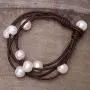 Cultured Freshwater Pearl Wrap Bracelet on Multi Strands Leather Beaded Jewelry for Women by Aobei Cultured Freshwater Pearl Wrap Bracelet on Multi Strands Leather Beaded Jewelry for Women by Aobei