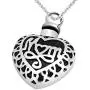 JMQJewelry Heart Urn Dad/Mom Cremation Necklace Memorial Ashes Keepsake Jewelry Pendant JMQJewelry Heart Urn Dad/Mom Cremation Necklace Memorial Ashes Keepsake Jewelry Pendant