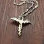 Fusamk Punk Animal Pendant Titanium Steel Sword Wing Dragon Necklace Fusamk Punk Animal Pendant Titanium Steel Sword Wing Dragon Necklace