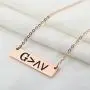 KUIYAI God is Greater Than The Highs and Lows Bar Necklace Religious Jewelry