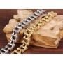 JUPPE Stainless Steel Bicycle Chain Mens Bracelet Heavy Motorcycle Bangle Jewelry For Men