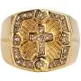 AsAlways Mens Retro Vintage Crusade Cross Biker Religious 18K Gold Plated Stainless Steel Cubic Zirconia CZ Cross Paladin Ring Size 7-13 AsAlways Mens Retro Vintage Crusade Cross Biker Religious 18K Gold Plated Stainless Steel Cubic Zirconia CZ Cross Paladin Ring Size 7-13