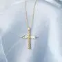 caselast Cross Angel Wings Pendant Necklace Guardian Angel Cubic Zirconia Necklace Valentines Day Jewelry Gifts for Her Women Girls(Gold) caselast Cross Angel Wings Pendant Necklace Guardian Angel Cubic Zirconia Necklace Valentines Day Jewelry Gifts for Her Women Girls(Gold)