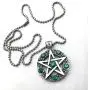 Wicca Jewelry Celtic Pentagram Pentacle Star Green Emerald Crystal Gem Wiccan Pagan Witch Magic Healing Protection Amulet Pewter Mens Womens Pendant Necklace Charm for Men Women Silver Ball Chain Wicca Jewelry Celtic Pentagram Pentacle Star Green Emerald Crystal Gem Wiccan Pagan Witch Magic Healing Protection Amulet Pewter Mens Womens Pendant Necklace Charm for Men Women Silver Ball Chain