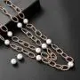 Jones New York Gold Two Twisted Chain White Pearls Necklace and Earrings Set Jones New York Gold Two Twisted Chain White Pearls Necklace and Earrings Set