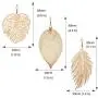 MYYAGEW Double Hollow Leaf Earrings,Bohemian Earrings Set Metal Leaves Drop Dangle Vintage Hook Earrings for Women Girls MYYAGEW Double Hollow Leaf Earrings,Bohemian Earrings Set Metal Leaves Drop Dangle Vintage Hook Earrings for Women Girls