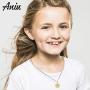 Aniu Golden Rotatable Sunshine Sunflower Pendant Necklace for Women Girls, S925 Sterling Silver You Are My Sunshine Jewelry with 5A Cubic Zirconia (Gold)