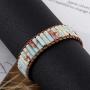 KANGSHUN7 Chakra Bracelets for Women Boho Handmade Natural Jasper Stone Healing Energy Bead Leather Wrap Bracelet Jewelry Collection