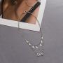 ZMNNOPPAB Layered Necklace for Women, Dainty Choker with Birth Year Necklace