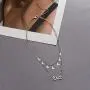 ZMNNOPPAB Layered Necklace for Women, Dainty Choker with Birth Year Necklace ZMNNOPPAB Layered Necklace for Women, Dainty Choker with Birth Year Necklace