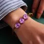 Rinhoo Handmade Dry Pressed Flower Cherry Blossom Gemstone Glass Cover Charms Adjustable Rope Strand Bangle Bracelet Women Girls Jewelry Rinhoo Handmade Dry Pressed Flower Cherry Blossom Gemstone Glass Cover Charms Adjustable Rope Strand Bangle Bracelet Women Girls Jewelry
