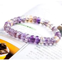 DUOVEKT 9mm Natural Ametrine Jewelry for Women Men Purple Quartz Gemstone Stone Crystal Beads Stretch Fashion Bracelet AAAA