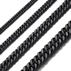 Richsteel Chunky Wide Cuban Curb Chain Necklace for Men Stainless Steel Jewelry 13MM 30 Inches