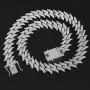 JIAEN Cuban Link Chain for Men 16mm Diamond Cuban Link Chain 18K Gold/Platinum Plated Hip Hop Jewelry 18 20 24 Inch