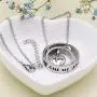 Two Circled with Heart Cremation Charm Pendant Stainless Steel Memorial Urn Necklace Ashes Holder Urn Keepsake Jewelry Two Circled with Heart Cremation Charm Pendant Stainless Steel Memorial Urn Necklace Ashes Holder Urn Keepsake Jewelry