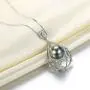 Tahitian Cultured Black Pearl Necklace 10-11mm Sterling Silver Jewelry for Women - VIKI LYNN Tahitian Cultured Black Pearl Necklace 10-11mm Sterling Silver Jewelry for Women - VIKI LYNN