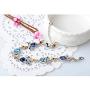 RONLLNA Bracelet for Women Birthstone Charm Eternal Love Crystal Jewelry for Women Girl