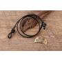 Dawapara Gothic Viking Axes Anchor Aegishjalmur Helm of Awe Valknut Runes Cord Bracelet Amulet Men Jewelry 7.87''