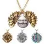 ABTFYFOCUSIN Sunflower Necklace for Women Girls You are My Sunshine Necklace Sunflower Locket Jewelry Pendant Chain Gifts (Vintage Golden) ABTFYFOCUSIN Sunflower Necklace for Women Girls You are My Sunshine Necklace Sunflower Locket Jewelry Pendant Chain Gifts (Vintage Golden)