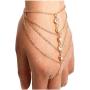 Suyi Finger Ring Bracelet Hand Harness Chain Bracelet Rhinestone Gifts for Women Girls