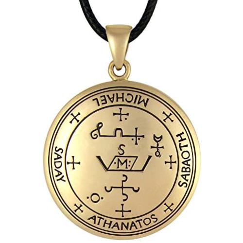 Moonlight Mysteries Bronze Sigil of Archangel Michael Talisman Necklace