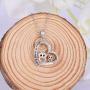 ACJFA Owl Necklaces for Women Girls 925 Sterling Silver Mother Daughter Cute Owl Always in My Heart Pendant Necklace Animal Jewelry for Birthday Mothers Day Gift